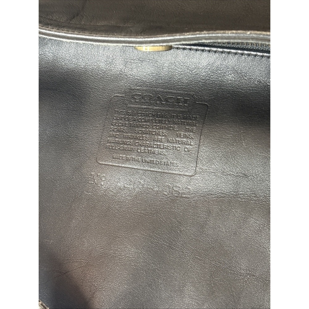 Vintage COACH Black Leather, Soho Duffle Tote Bag, Large, 4082 90s USA - Picture 16 of 16